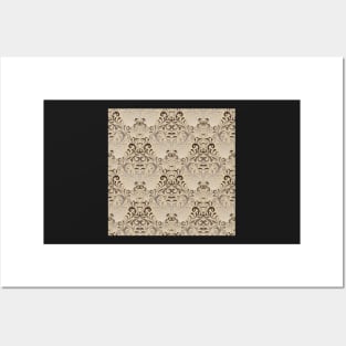 Rich golden baroque pattern Posters and Art